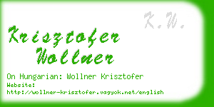 krisztofer wollner business card